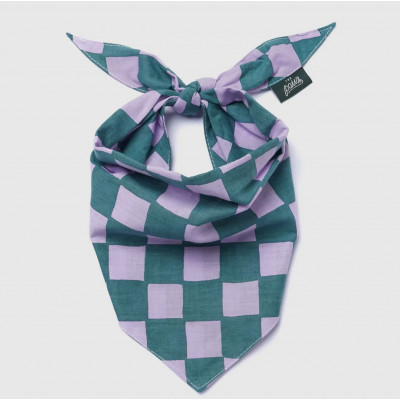 Bandana - Quadrillé mauve