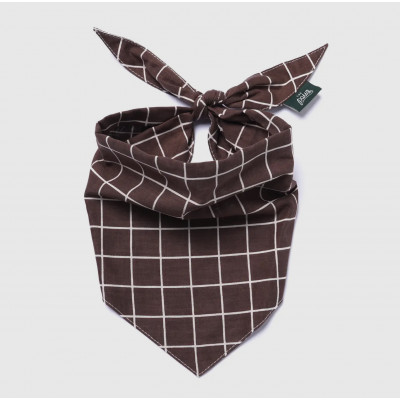 Bandana - Quadrillé marron