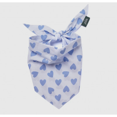 Bandana - Coeur bleu