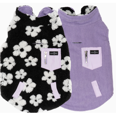 Manteau réversible à fleurs...