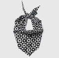 Bandana - Fleuri noir & blanc