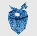 Bandana - Motif cachemire bleu