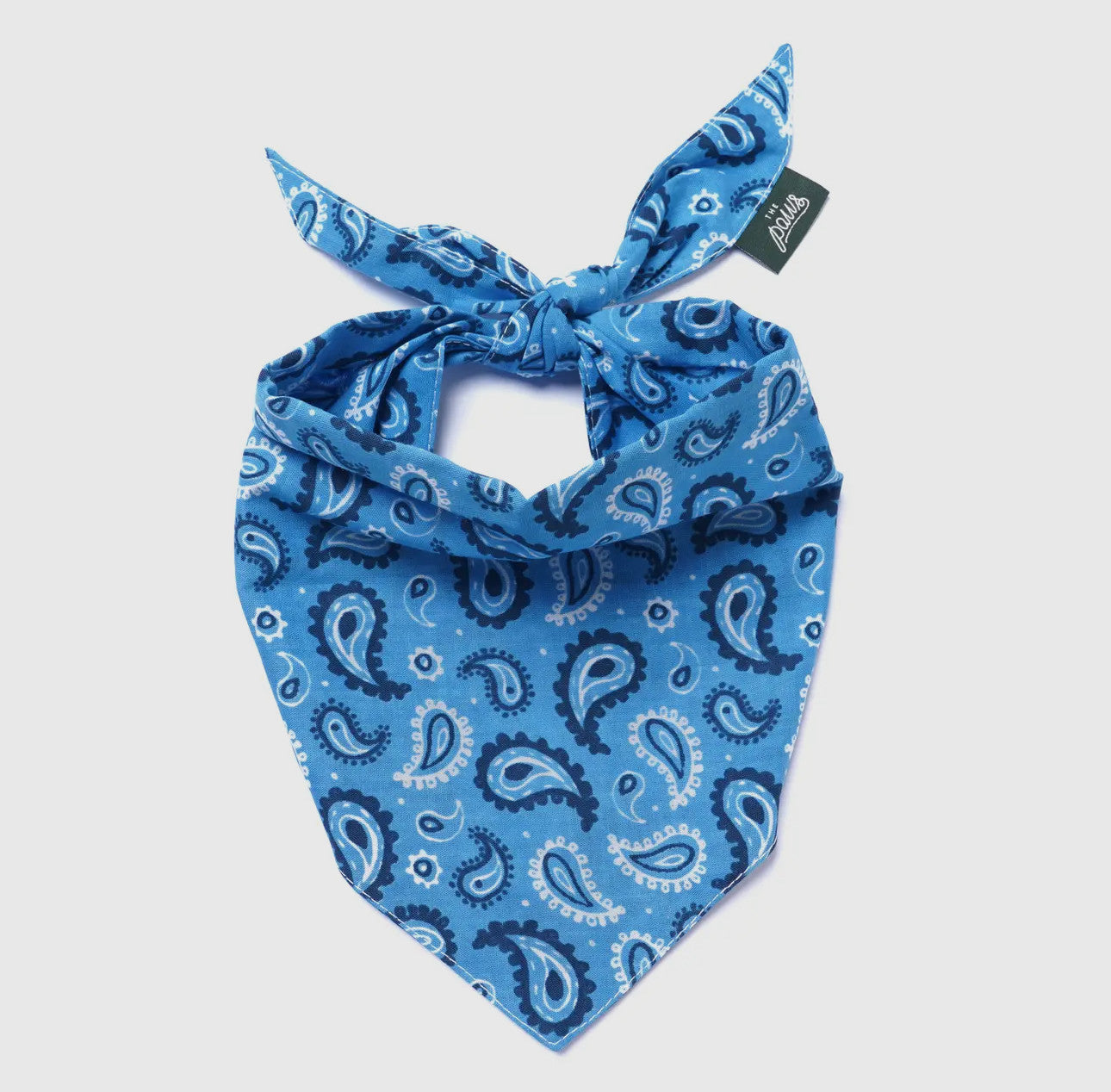 Bandana - Motif cachemire bleu