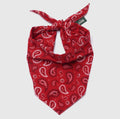 Bandana - Motif cachemire rouge