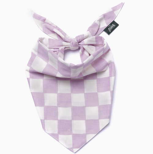 Bandana - Quadrillé lilas