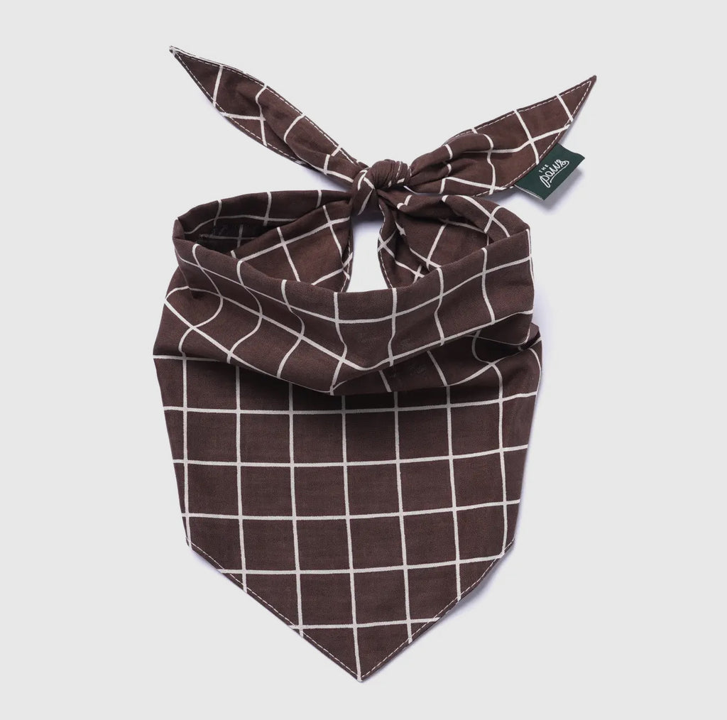 Bandana - Quadrillé marron