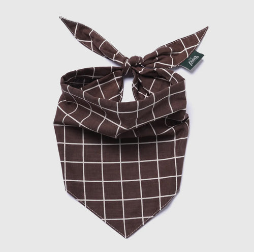 Bandana - Quadrillé marron